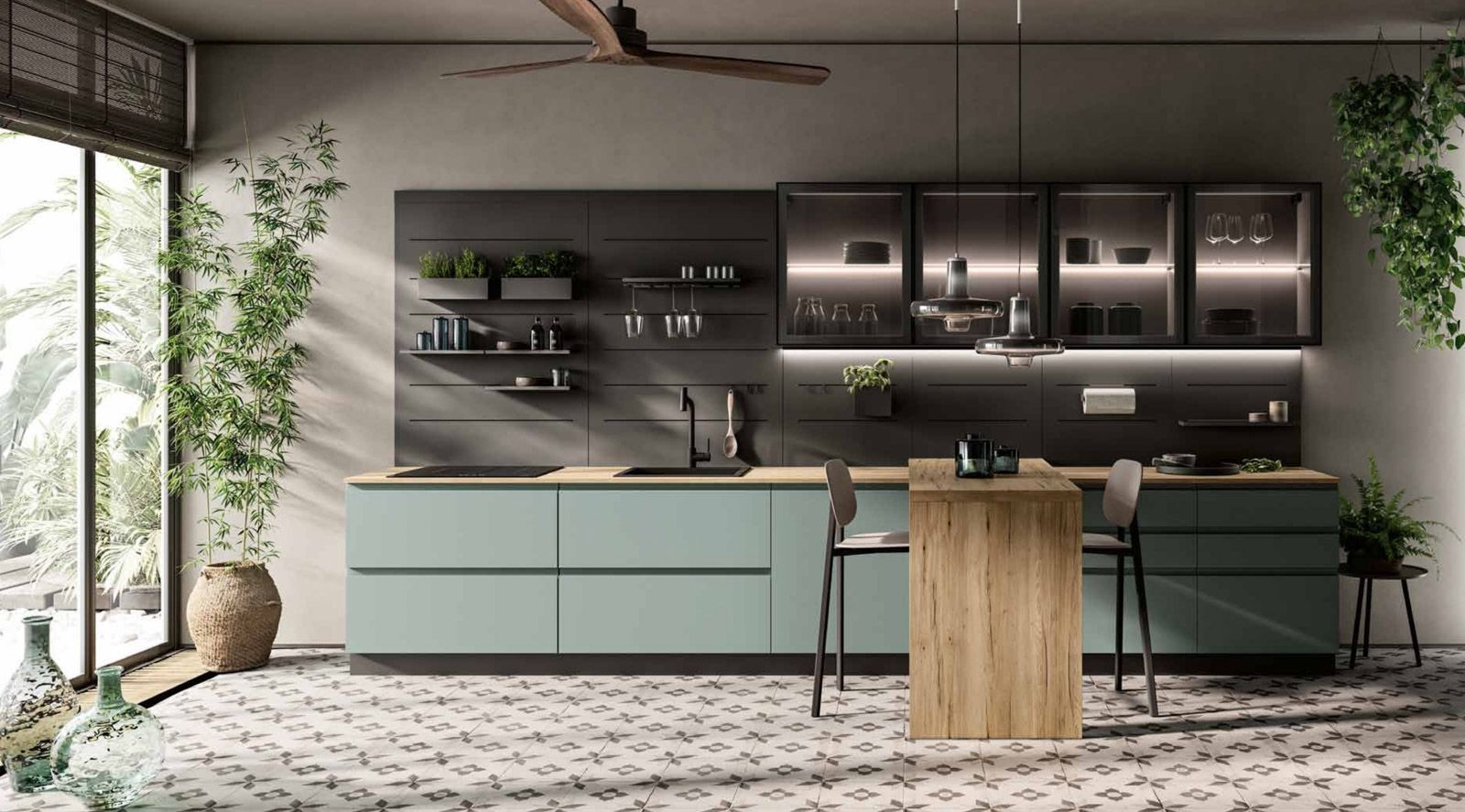 cucine in stile urban a Firenze